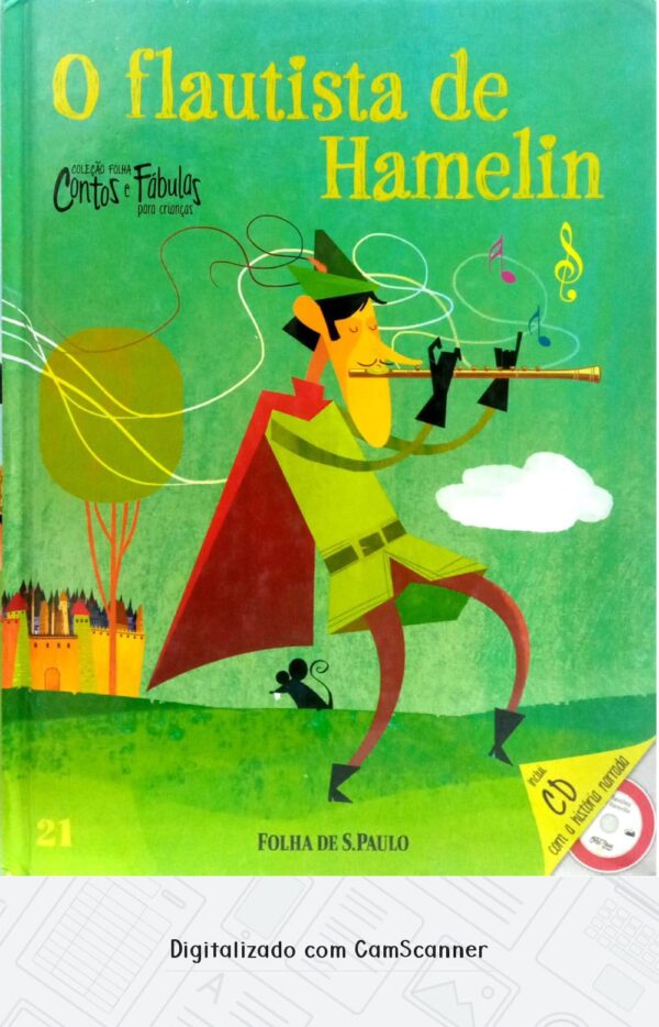 O flautista de Hamelin/ Coleção folha contos e fábulas para criança/Usado/capa dura