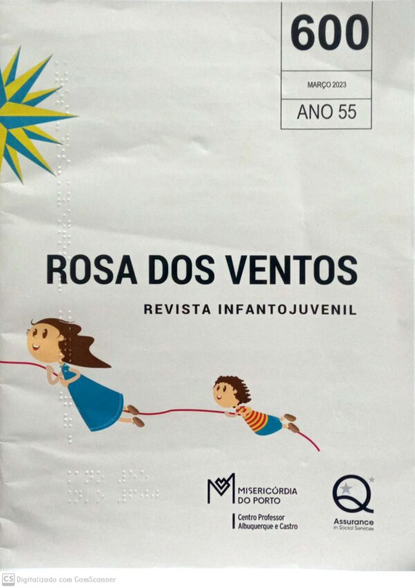 Rosa dos ventos- Revista infanto juvenil/ Ano 55-2023/ (600)/ Usado/Braile