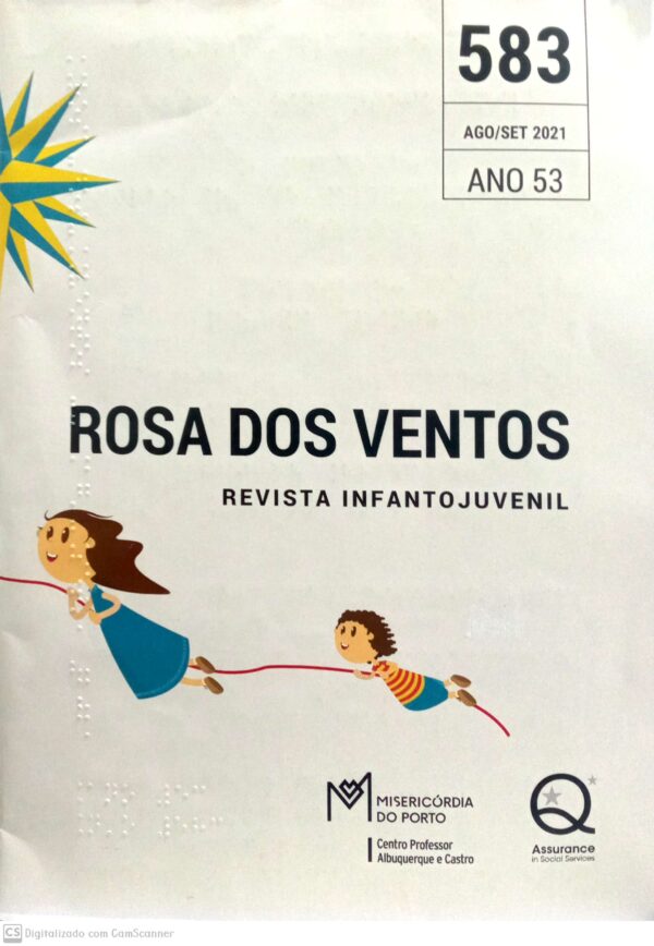 Rosa dos ventos- Revista infanto juvenil/ Ano 53-2021/ (583)/ Usado/Braile