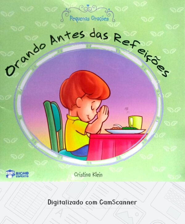 Orando antes das refeições/ Cristina Klein/ Usado