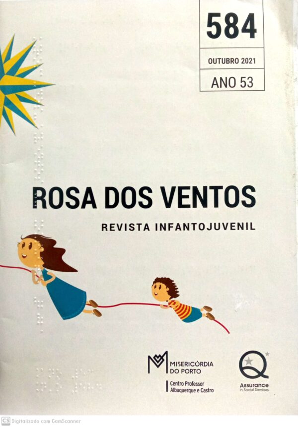 Rosa dos ventos- Revista infanto juvenil/ Ano 53-2021/ (584)/ Usado/Braile