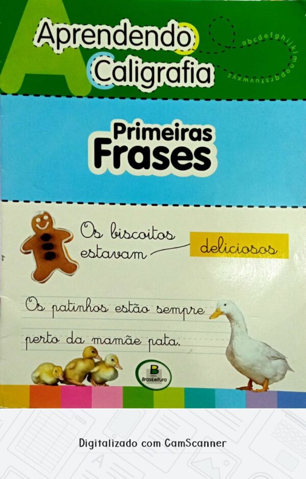 Aprendendo caligrafia - Primeira frases/ Usado