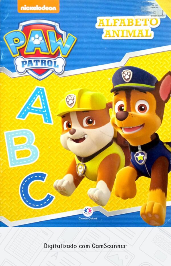 Alfabeto Animal - Paw Patrol/ Usado/ não integrado
