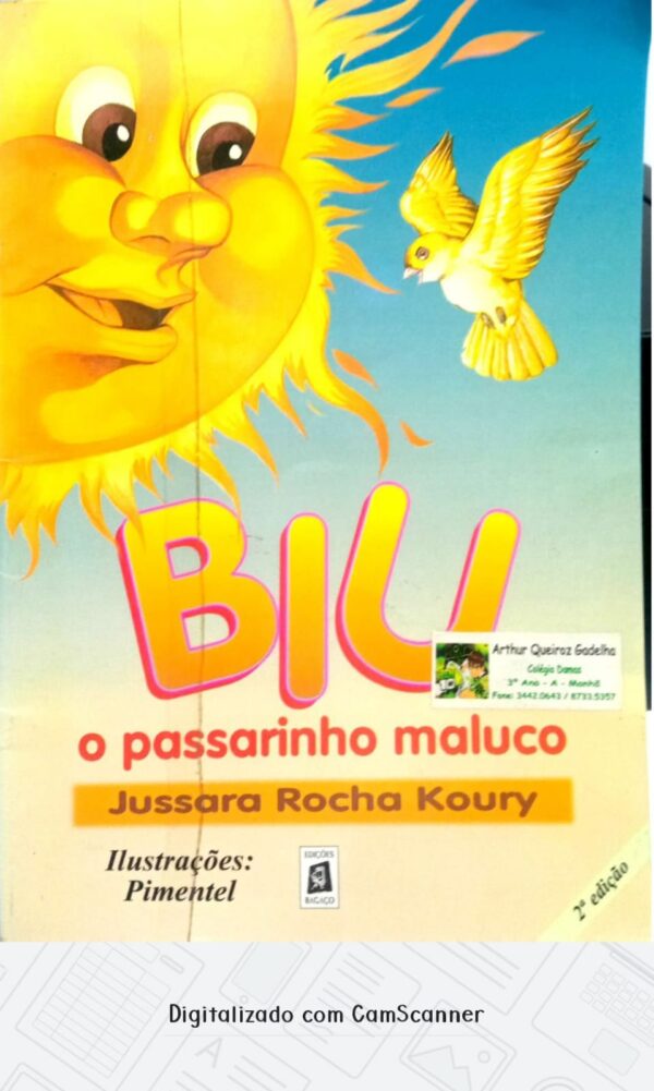 Biu o passarinho maluco/ Jussara Rocha Koury/ Usado