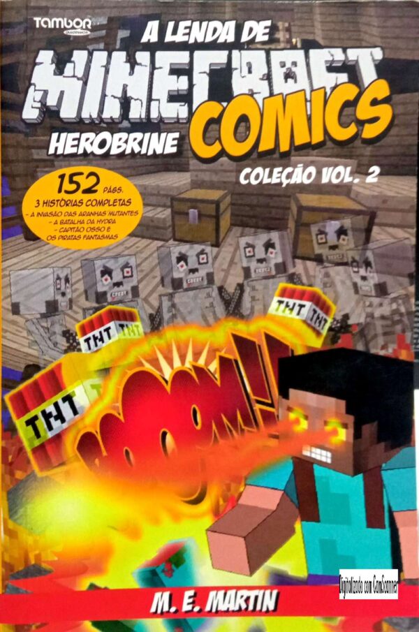 A lenda de Minecraft volume 2/ Herobrine Comics/ M. E. Martin/ Usado